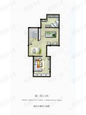 现代园墅房型: 多联别墅;  面积段: 295 －333 平方米;
户型图