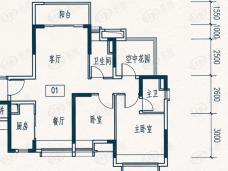 三水保利中央公园32座01户型户型图