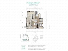 嘉阅滨江江天高层T6-4户型户型图