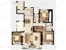 保利·大国璟C1户型（瑞璟）143M²户型图