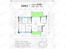 美达华府4室2厅2卫户型图