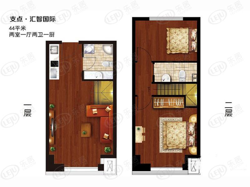 支点汇智国际户型解密 起价约10000元/㎡