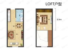 九龙郡LOFT户型户型图