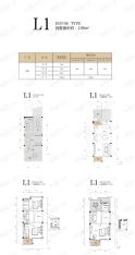 五矿.万境水岸L1户型户型图