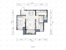 华远海蓝和光高层C户型户型图