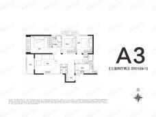 万科民安江山府A3户型户型图