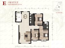 富淳家园3室2厅2卫户型图