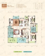 三泰檀香山建筑面积184㎡赠送面积39.81㎡户型图