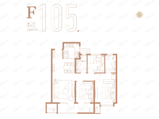 万光山海城B区·御山海F户型户型图