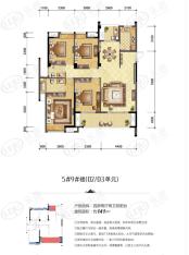 梅峰礼居4室2厅2卫户型图