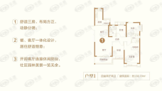 恒大·翡翠华庭二期4室2厅2卫户型图