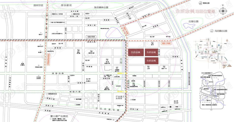 新郑市永威南樾，位置在航空港区桥航路与雍州路交叉口靠近地铁2号线沿线，价格大概在9000左右。