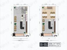 地产梧桐苑创意LOFT空间户型图