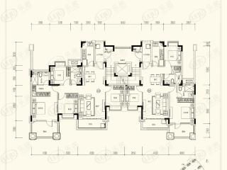 中建江湾壹号50#栋二层户型图