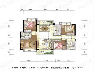 碧桂园·太东天樾湾26-28栋 03/04房户型图