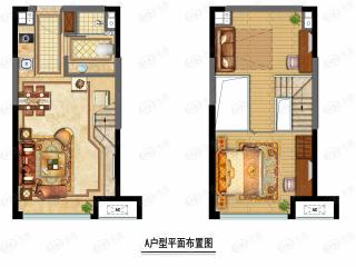 扬子江金茂悦领寓A5A户型户型图