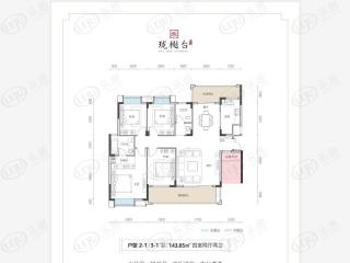 宝基·壹方玖誉2-1/3-1户型图