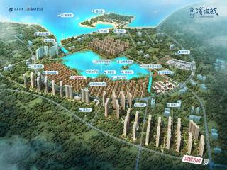 合生滨海城项目三面环山，一面临海