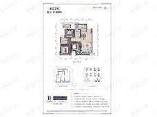 融创九棠府B户型户型图