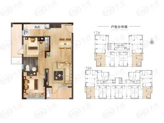 高铁熙水台E2户型户型图