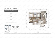 泽京香溪樾E1户型户型图