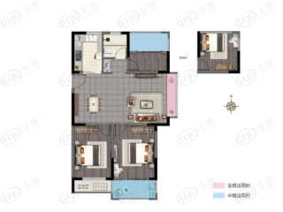 淮安融侨悦城D户型户型图