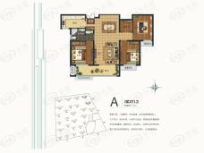 城建·中石玺悦城2室2厅2卫户型图