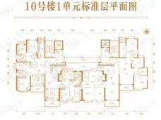 恒大·翡翠华庭4室2厅2卫户型图