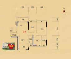 大沥碧桂园华府16座04单元户型图
