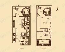 龙源湖国际广场2室2厅1卫户型图