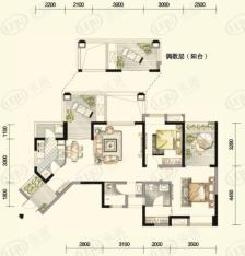 金沙海棠2室2厅2卫户型图