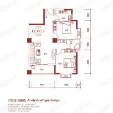 银泰大智嘉园D-2户型户型图