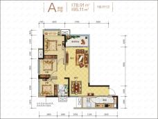 巫山金科城3室2厅1卫户型图