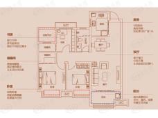 城建琥珀名郡4室2厅2卫户型图