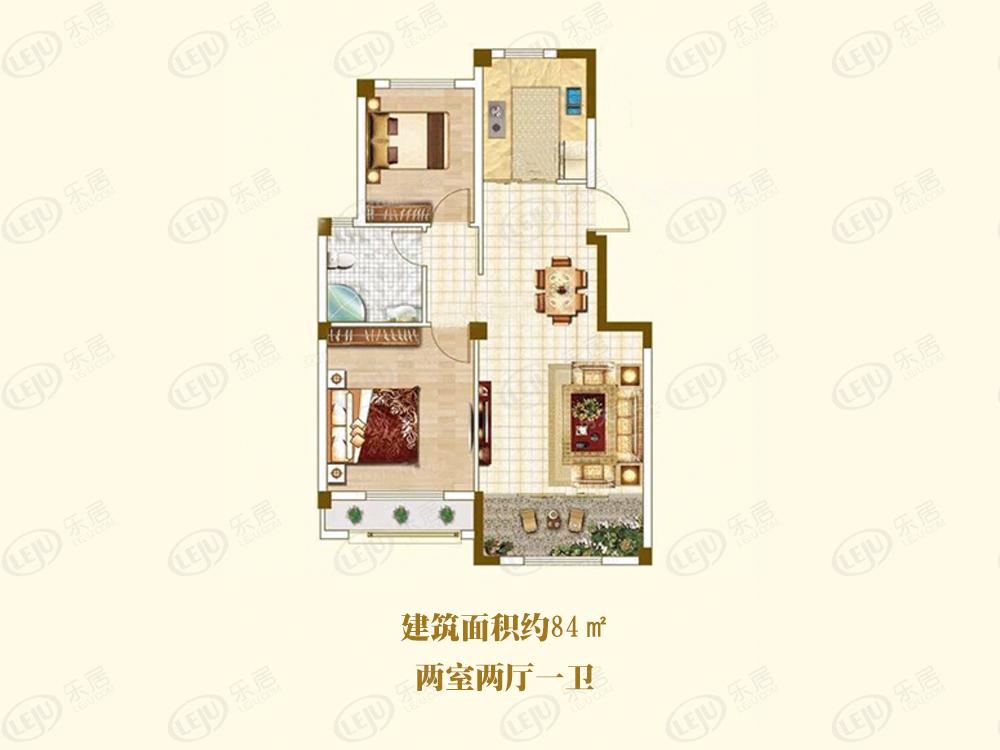 芝罘桦林彩雲城户型图公布 81~123.72㎡约9500元/㎡