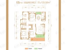 漯河绿地城4室2厅2卫户型图