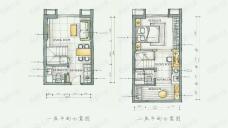 东南微公馆3室2厅2卫户型图