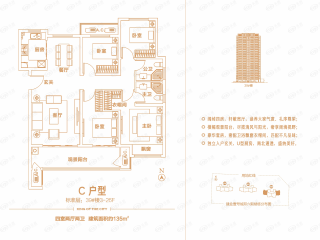 建业·龙城府C户型户型图