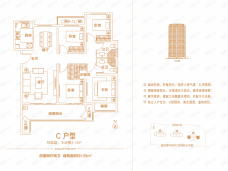 建业壹号城邦六期C户型户型图