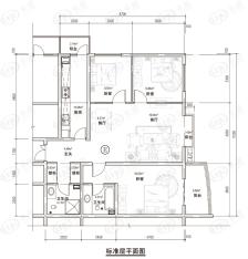 馨岚明珠3室2厅2卫户型图