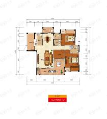 汇福佳园2-8栋户型户型图