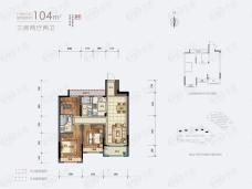 江南桃源3室2厅2卫户型图