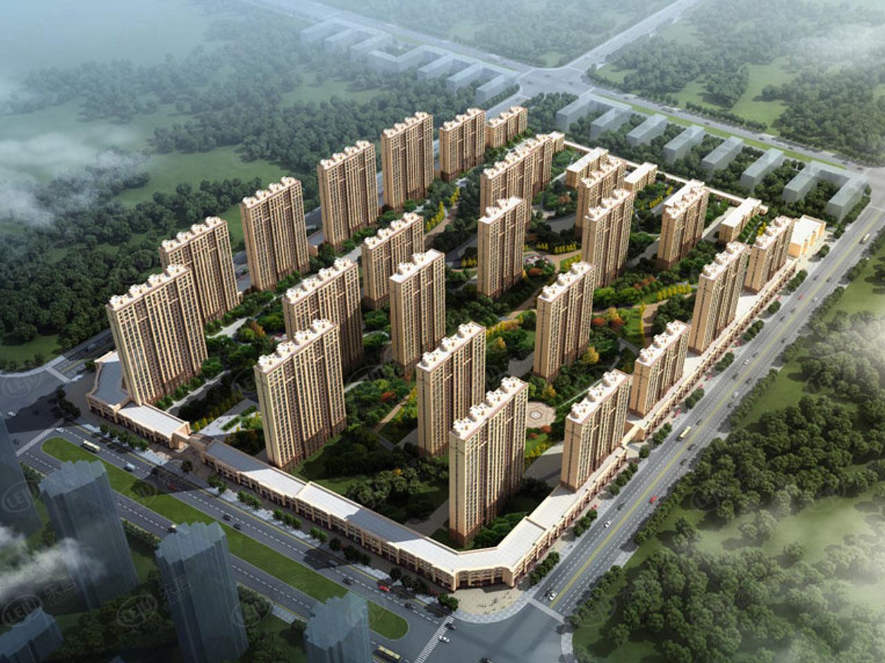 地铁1号线周边鲁商凤凰城普通住宅，建筑综合体现正热销中