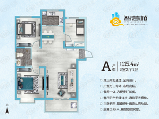 绿都枫景上东A户型户型图