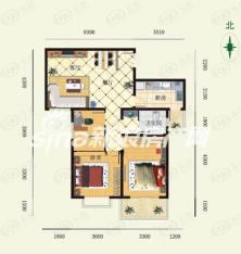 橄榄季3室2厅1卫户型图