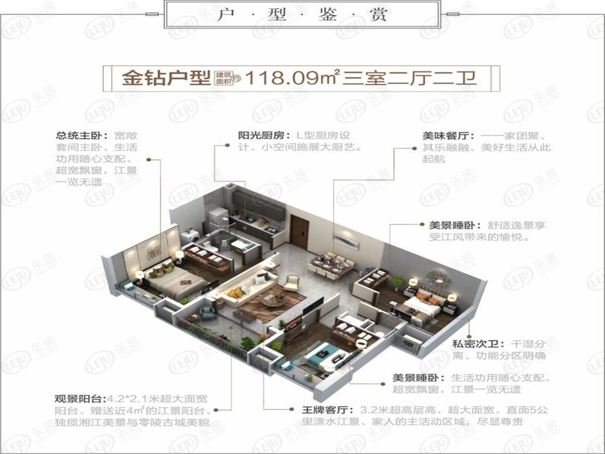 零陵·滨江壹号户型图公布 建面为128528 ㎡报价约5700元/㎡