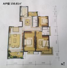 长和上尚郡A户型 150.81平米户型图