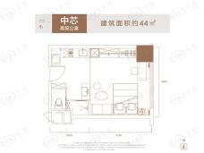 世景国际广场44平户型户型图