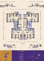 佳兆业中央广场二期二期4号楼A座平面图户型图