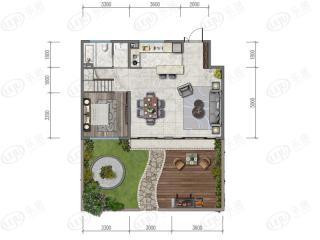 甘井子万达广场125㎡户型户型图